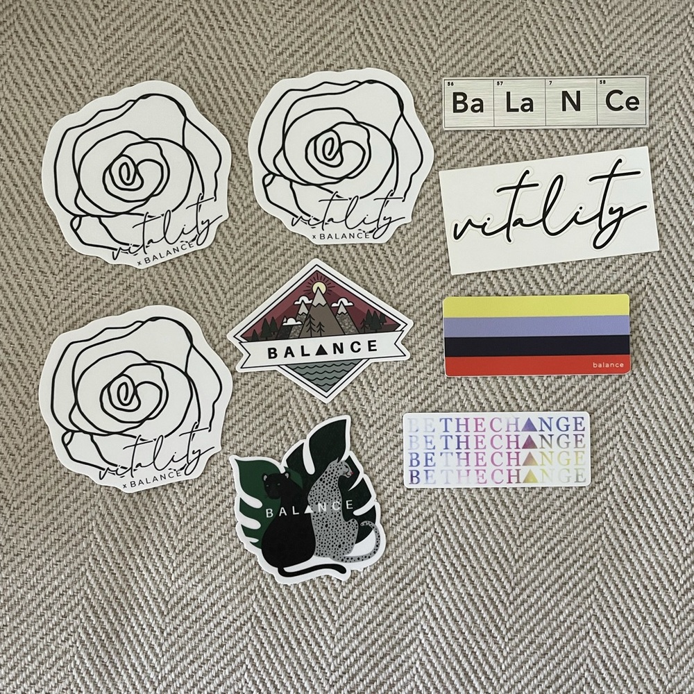 Balance Athletica Vitality stickers